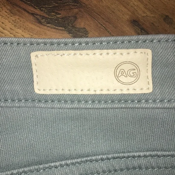 AG Adriano Goldschmied The Stevie Ankle Slim Straight Lt Green Jeans - Picture 6 of 6